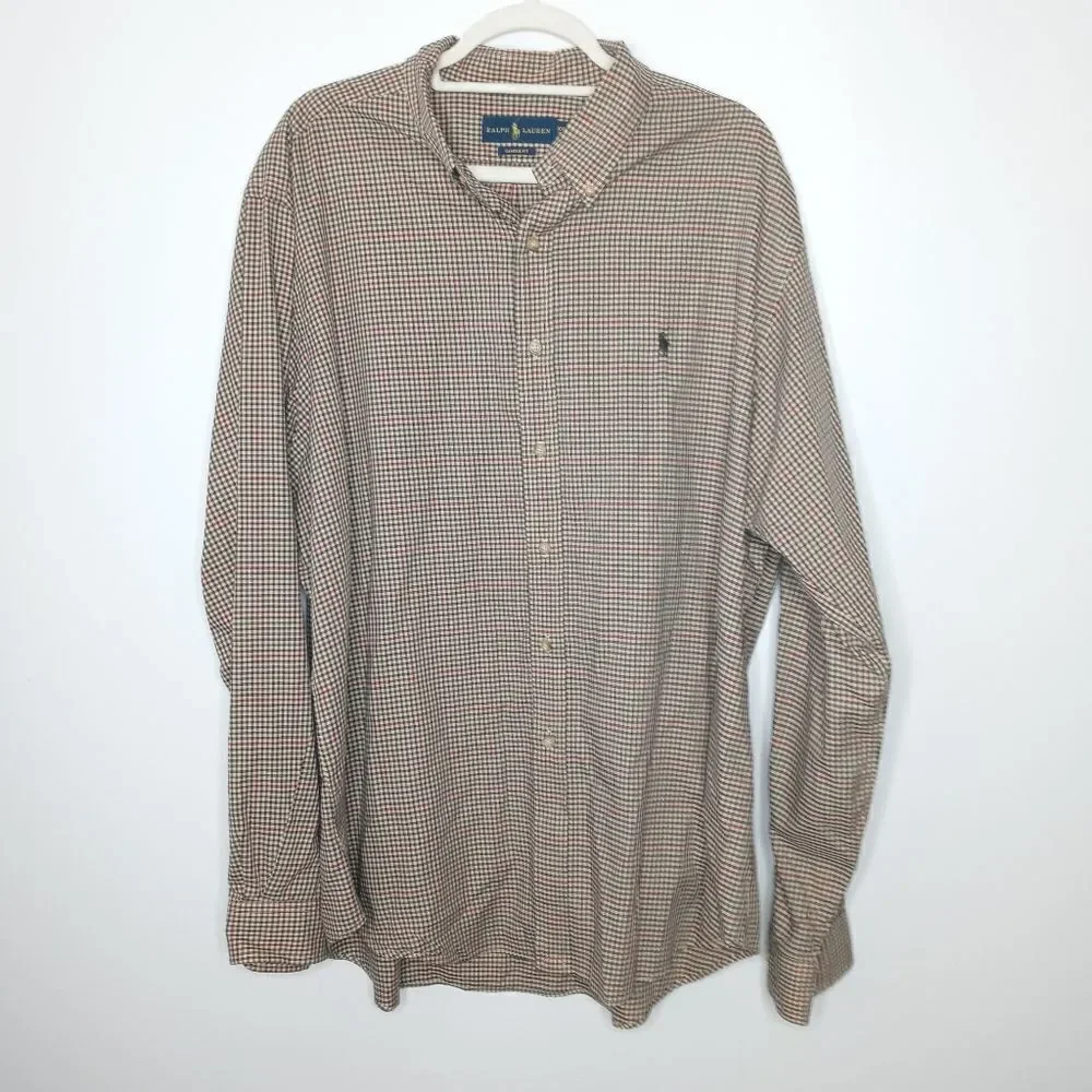 Ralph Lauren plaid shirt size XXL